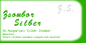 zsombor silber business card